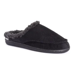 Men's MUK LUKS Faux Fur Lined Corduroy Clog Slippers