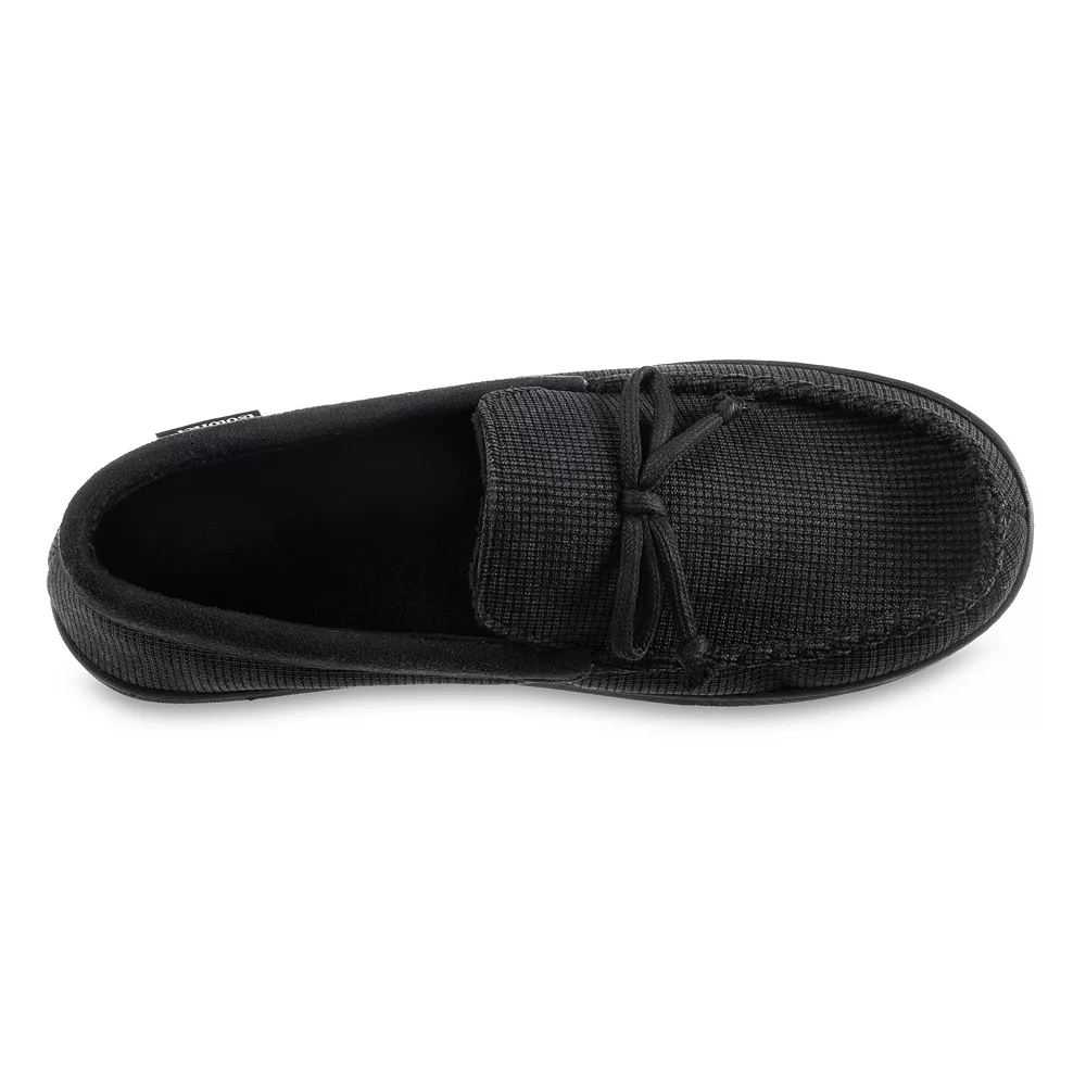 Men's Isotoner Mini Box Cord Luke Moccasin Slippers - Image 5
