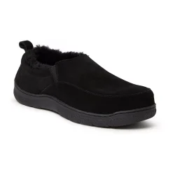 Men's Dearfoams Suede Closed Back Slippers