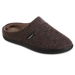 Men's Isotoner Preston Heather Knit Hoodback Slippers
