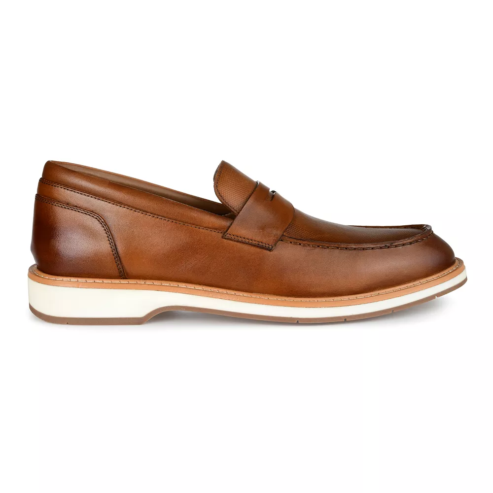 Thomas & Vine Watkins Men's Leather Penny Loafers - Image 2