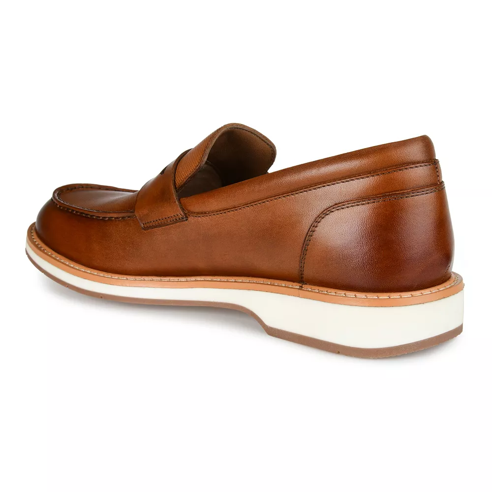 Thomas & Vine Watkins Men's Leather Penny Loafers - Image 5