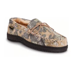 Old Friend Footwear Men's Camouflage Moccasin Slippers