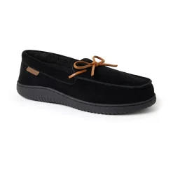 Men's Dearfoams Woodstock Genuine Suede Moccasin Slippers