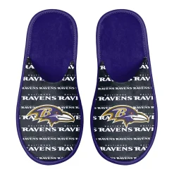 Men's FOCO Baltimore Ravens Scuff Logo Slide Slippers