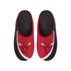 Men's FOCO Chicago Bulls Big Logo Color Edge Slippers