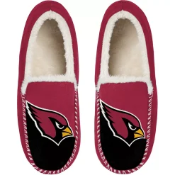 Men's FOCO Arizona Cardinals Colorblock Moccasin Slippers