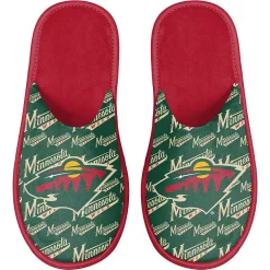 Unbranded Men's FOCO Minnesota Wild Scuff Logo Slide Slippers