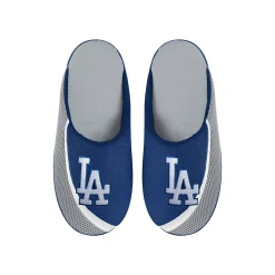 Men's FOCO Los Angeles Dodgers Big Logo Color Edge Slippers