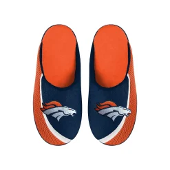 Men's FOCO Denver Broncos Big Logo Color Edge Slippers