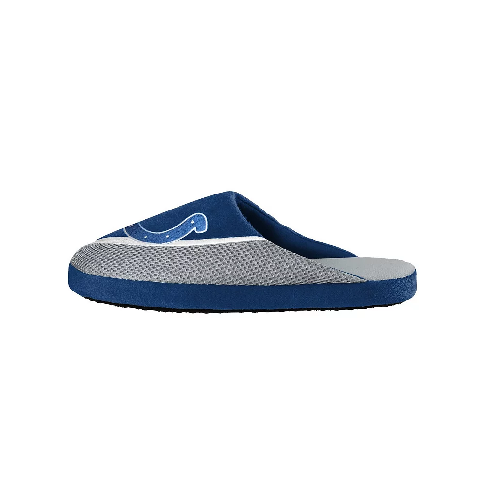 Men's FOCO Indianapolis Colts Big Logo Color Edge Slippers - Image 3