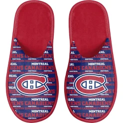 Men's FOCO Montreal Canadiens Scuff Logo Slide Slippers