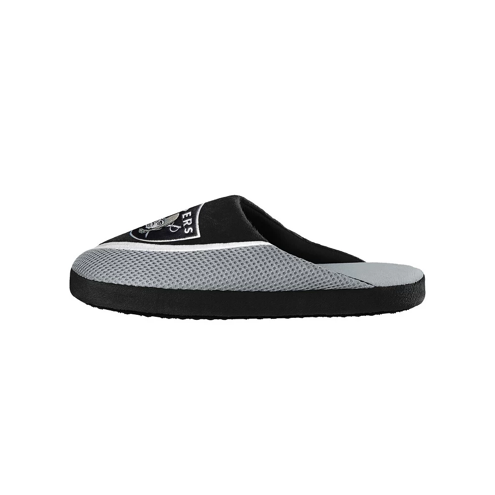 Men's FOCO Las Vegas Raiders Big Logo Color Edge Slippers - Image 3